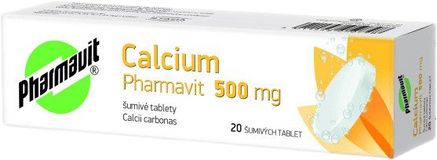 Calcium Pharmavit 500mg 20 šumivých tablet