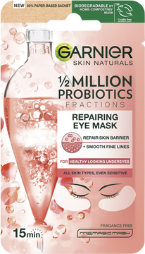 Garnier Skin Naturals regenerační oční textilní maska s probiotickými frakcemi 6 g