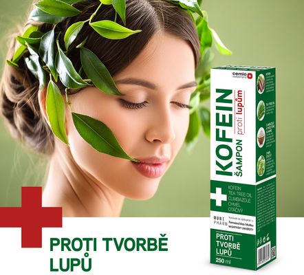 Cemio Kofein šampon proti lupům 250 ml