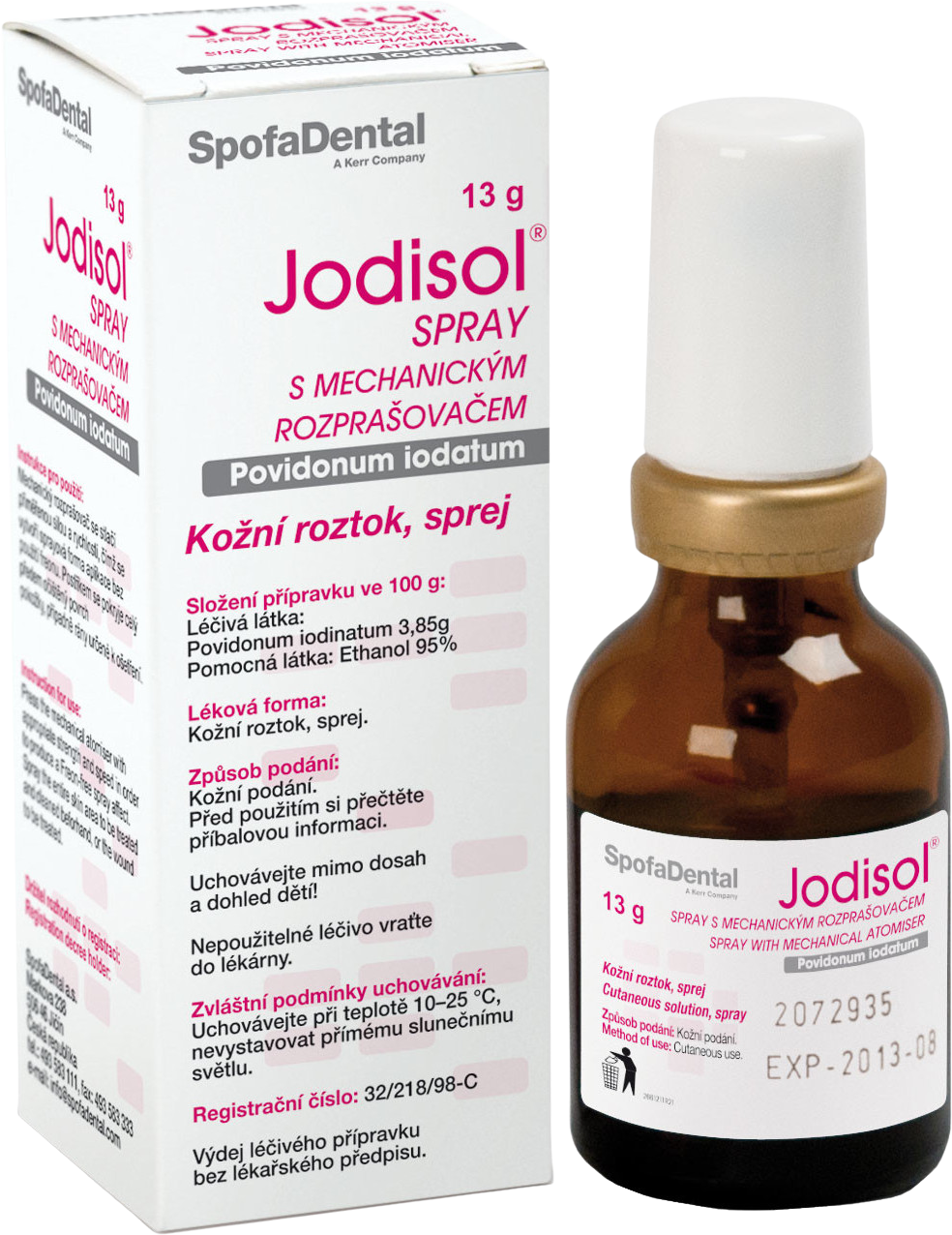 Jodisol Spray s mechanickým rozprašovačem 13 g