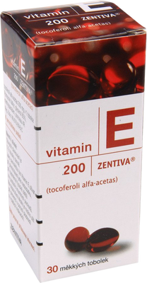 Zentiva Vitamin E 200 200mg 30 měkkých tobolek