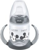 Nuk FC Láhev na učení Disney MICKEY s kontrolou teploty, šedá 150 ml