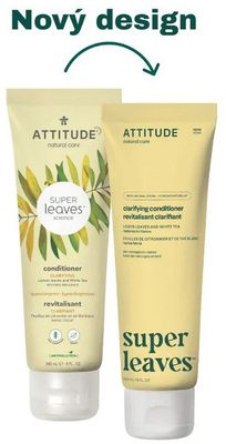 Attitude Super leaves Přírodní rozjasňující kondicionér citrusové listy a bílý čaj 240 ml