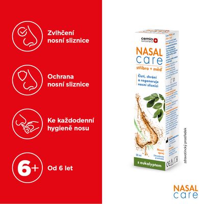 Cemio NASAL care stříbro + měď 30 ml
