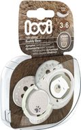 LOVI Dudlík silikonový dynamický Buddy Bear 3-6m 2 ks