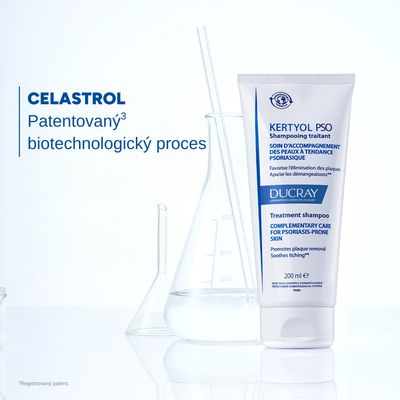 Ducray Kertyol PSO Pečující šampon navracející rovnováhu vlasové pokožce při psoriáze 200 ml