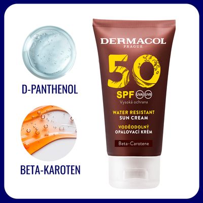 Dermacol SUN Voděodolný zvláčňující krém na opalování SPF50, 50 ml