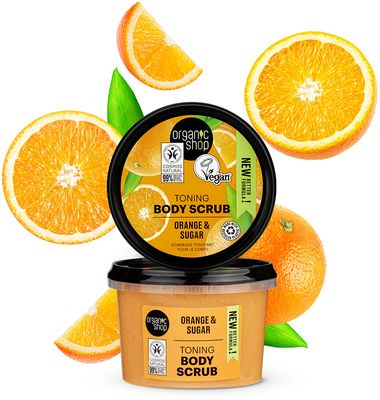 Organic Shop Tonizující tělový peeling Pomeranč a cukr 250 ml