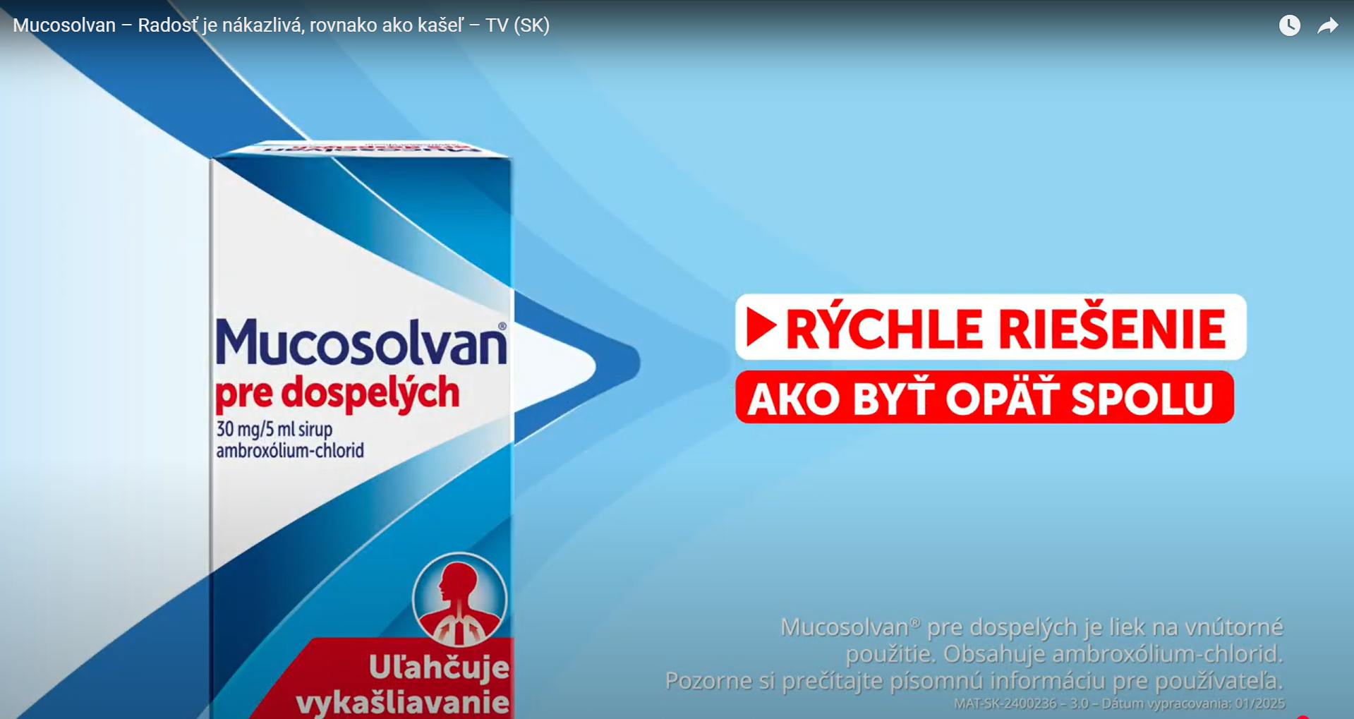 Mucosolvan – Radosť je nákazlivá
