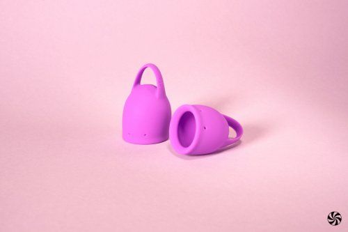 Lola Games Sada menstruačních kalíšků Natural Wellness Fialový Tulipán 2 ks