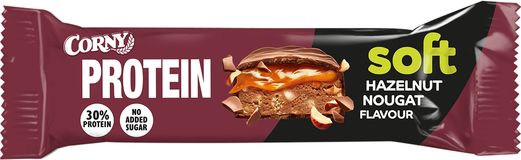 Corny Protein SOFT, Lískový oříšek - nugát 45 g