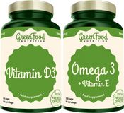 GreenFood Nutrition Duopack Omega 3 + Vitamin E 120ks a Vitamin D3 60ks