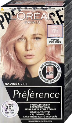 L'Oréal Paris Préférence Vivid Colors permanentní barva na vlasy 9.213 Melrose 150 ml