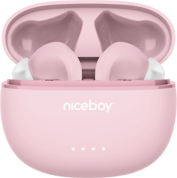 Niceboy Bezdrátová sluchátka HIVE Pins ANC 3 Sakura Pink