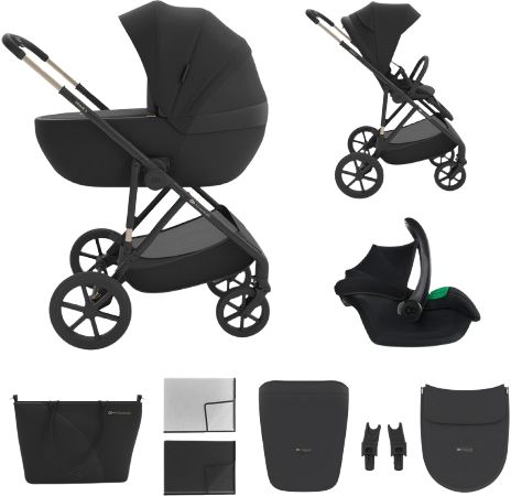 Kinderkraft Kočárek kombinovaný 3v1 Prime 3 Venezian Black