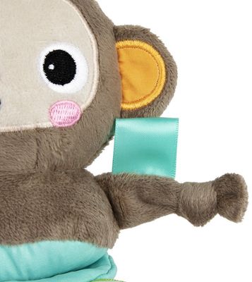 Bright Starts Hračka s melodií na C kroužku Pull, Play & Boogie™ opice 0m+