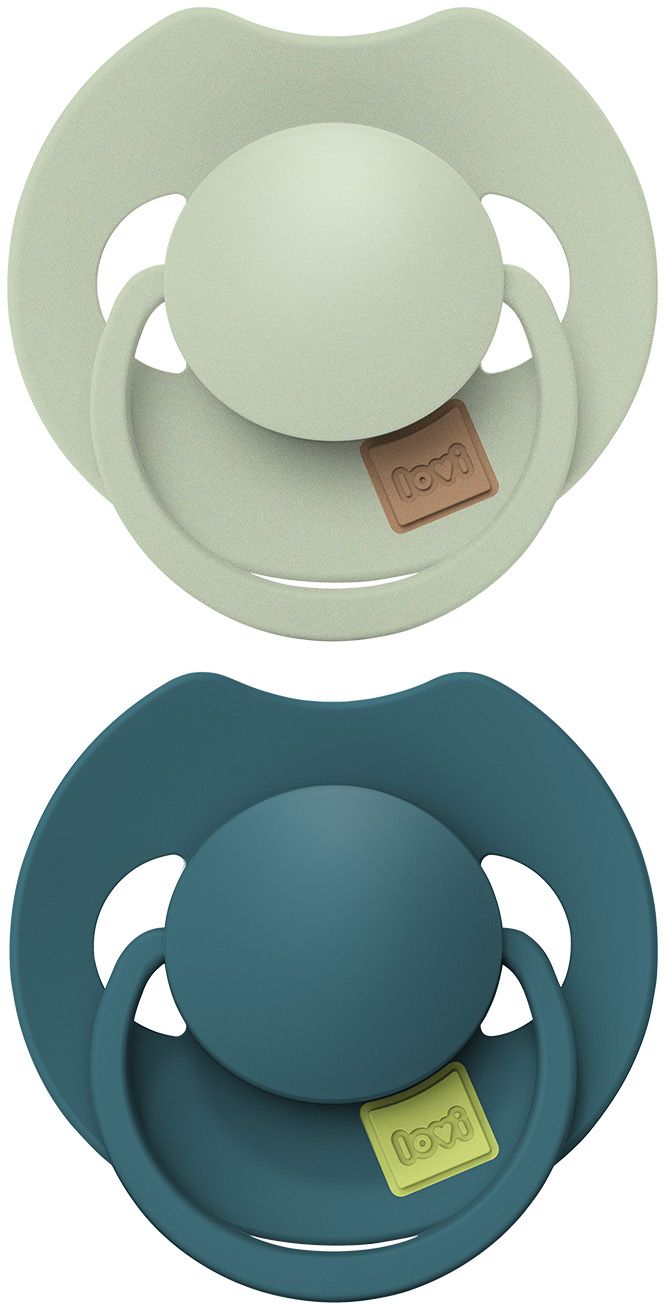 LOVI Dudlík silikonový dynamický PRIME 18m+ Pistachio/Green 2 ks