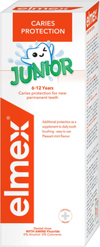 Elmex Junior ústní voda pro děti ve věku 6-12 let 400 ml