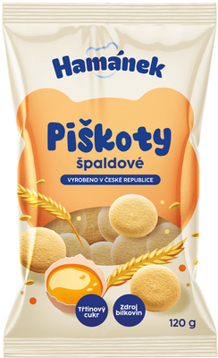 Kávoviny Hamánek piškoty špaldové 120 g