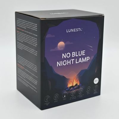 Lunesto LED Lampička na čtení bez modré složky černá