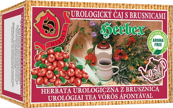 Herbex Čaj urologický s brusinkami 20 x 3 g