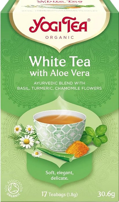 Yogi Tea BIO Čaj bílý s aloe vera 17 x 1.8 g