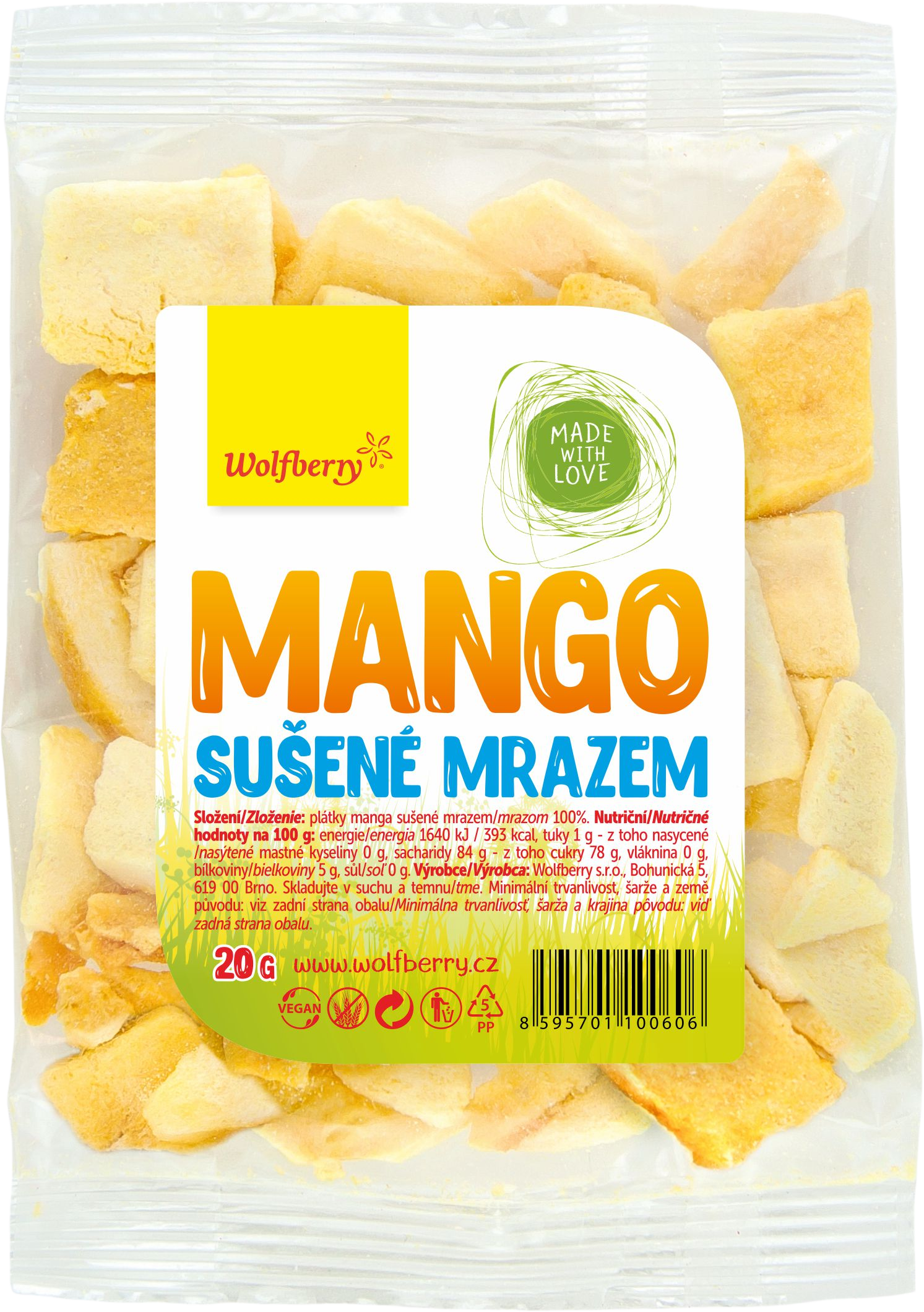 Wolfberry Mango sušené mrazem 20 g