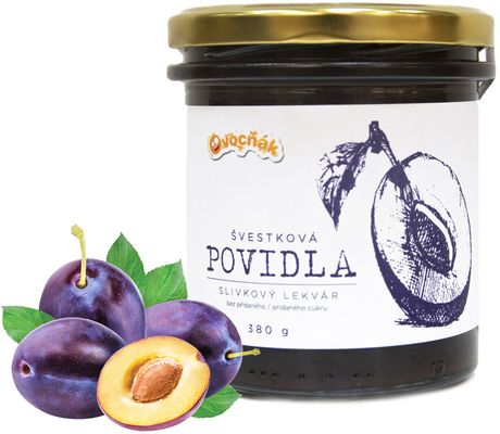 Ovocňák Povidla švestková, neslazená 380 g