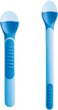 MAM Lžičky Feeding spoons &amp; Cover 6m+, modré 2 ks