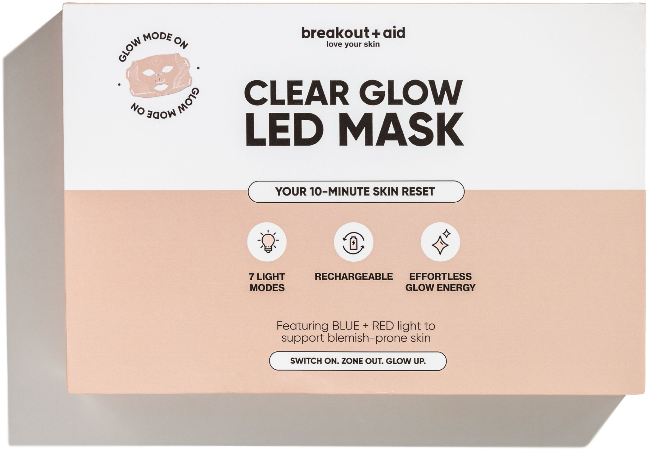 Breakout+aid Clear Glow LED maska
