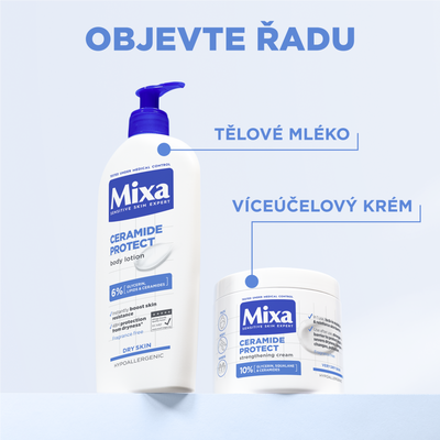 Mixa posilující tělová péče pro velmi suchou pokožku, 400 ml