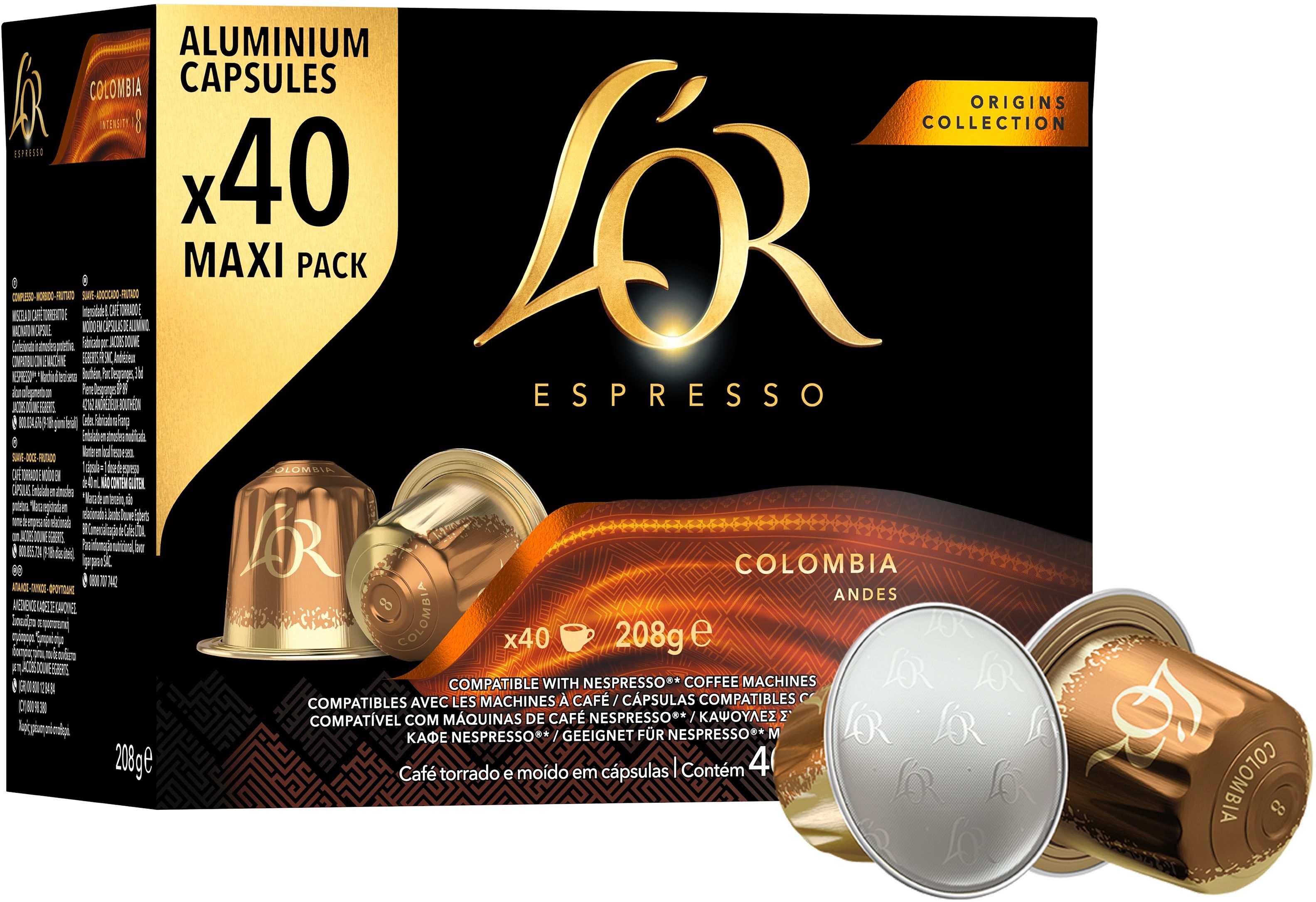 L´Or Espresso Colombia kapsle pro Nespresso®* Original kávovary 40 kapslí