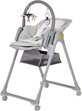 Kinderkraft Select Židlička jídelní Lastree Grey, Premium