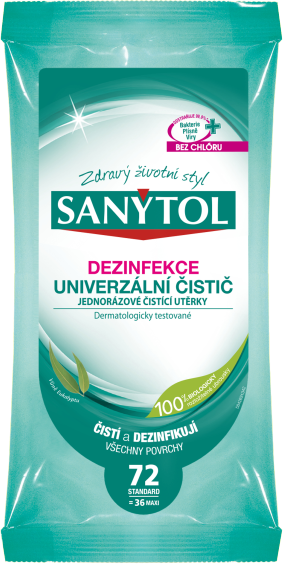 Sanytol Dezinfekční univerzální čistící utěrky 36 ks