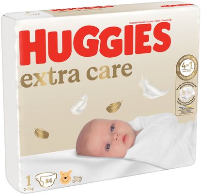 Huggies® Extra Care 1, 84 ks