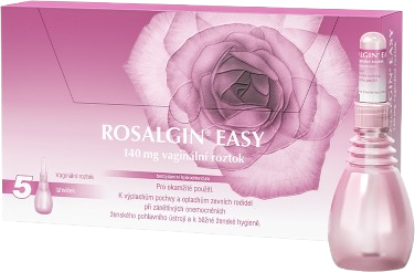 Rosalgin Easy 140mg vaginální roztok 5 ks