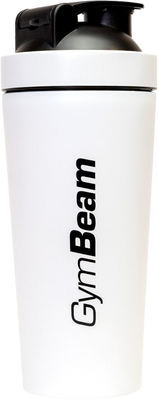GymBeam Šejkr Steel White 1 ks