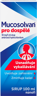 Mucosolvan pro dospělé 30mg/5ml sir., 100 ml