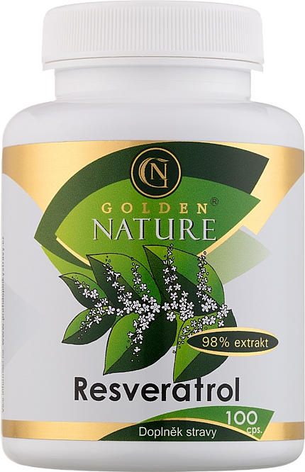 Golden Nature Resveratrol 98 % 100 kapslí