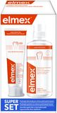 Elmex Caries Protection Super set Zubní pasta 75 ml + ústní voda 400 ml