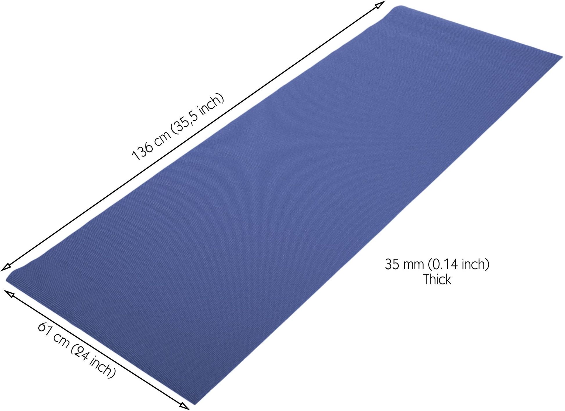 Rucanor Yoga Mat with belt podložka na cvičení, Barva: Modrá 1 x 173 cm