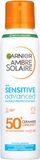Garnier Ambre Solaire Sensitive Advanced ochranná mlha, velmi vysoká ochrana, světlá citlivá pokožka, SPF 50+, 150 ml