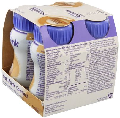 Nutridrink Compact s příchutí kávy 4 x 125 ml