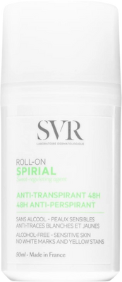 SVR Spirial Roll'on Deodorant 24H, 50 ml