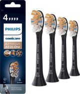 Philips Sonicare Premium All-in-One HX9094/11 náhradní hlavice, černá 4 ks