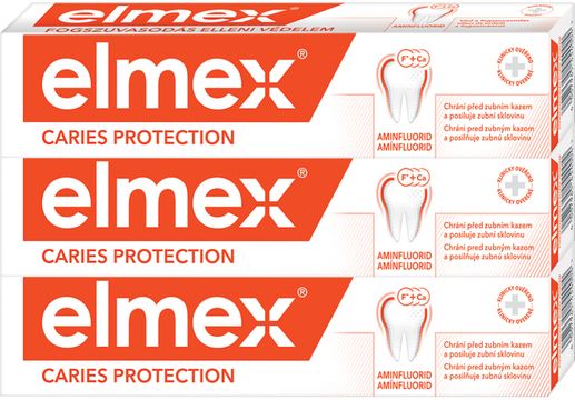 Elmex Caries Protection Zubní pasta 3 x 75 ml