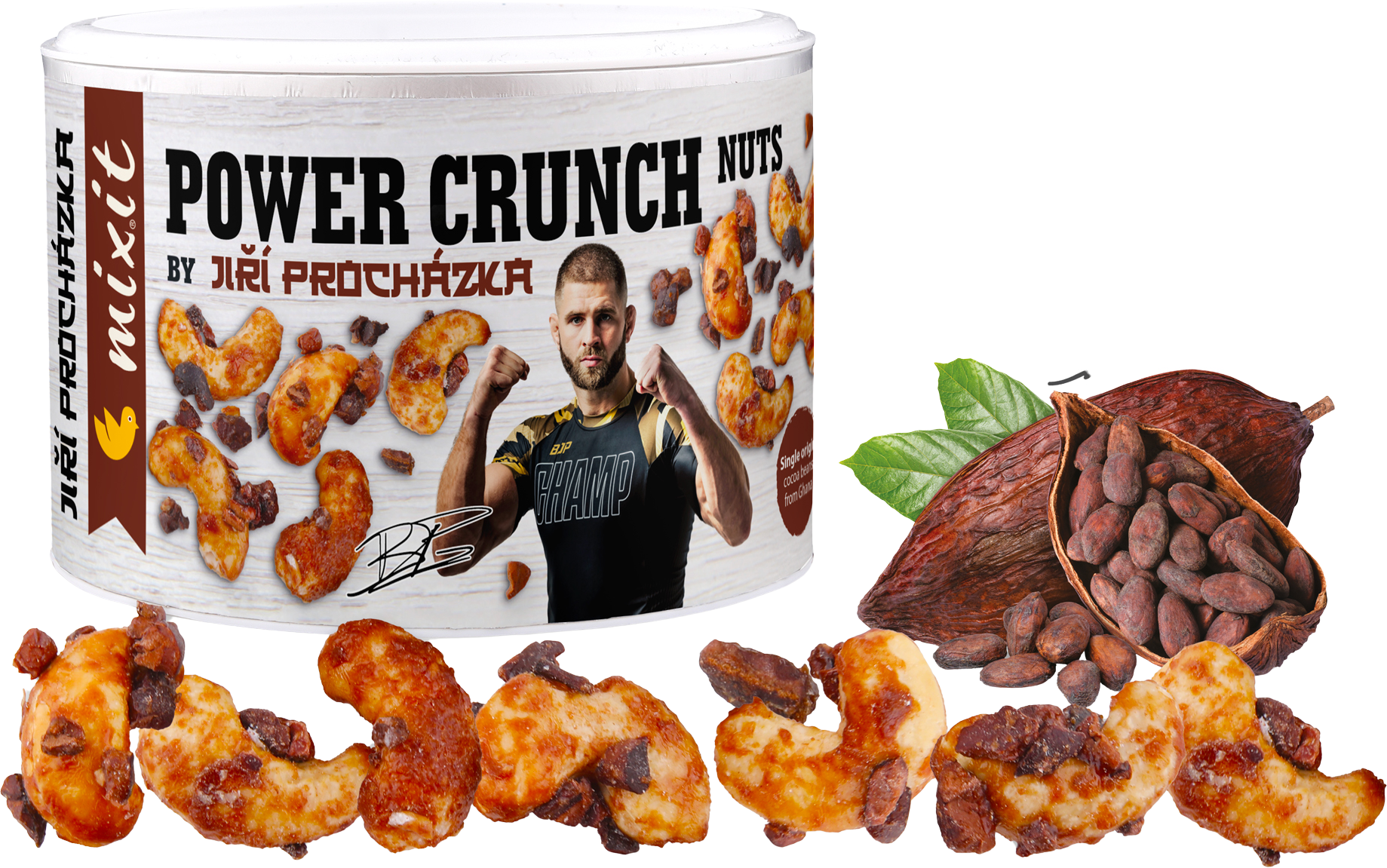 Mixit Oříšky z pece samuraje Jirky BJP Procházky - Power crunch 140 g