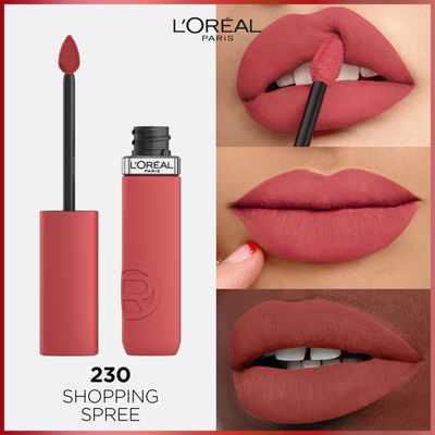 L'Oréal Paris Infaillible Matte Resistance 230 Shopping Spree rtěnka, 5 ml