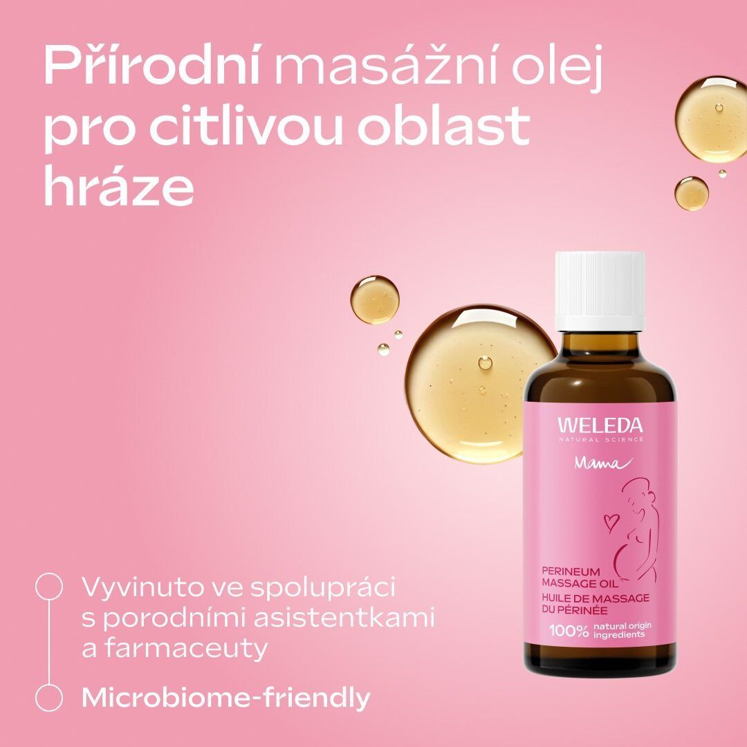 Weleda Olej na masáž hráze 50 ml
