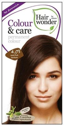 Hairwonder Přírodní dlouhotrvající barva mocca hnědá 4.03 100 ml